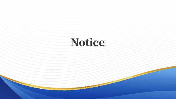 Notice