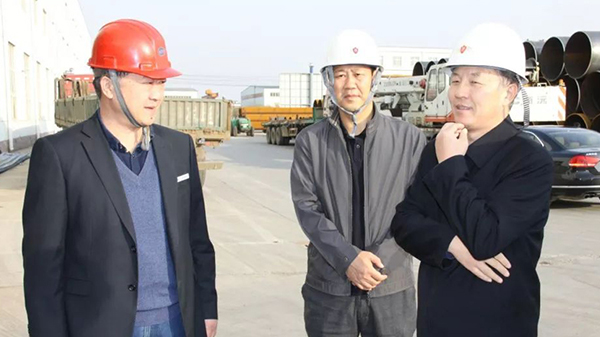 沧州市创建节水型城市验收考核督导小组莅临我公司指导检查